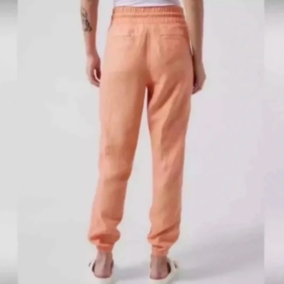 Athleta - Cabo Linen Jogger , Size 14, Color: Cactus Peach, Excellent Condition - Picture 2 of 14